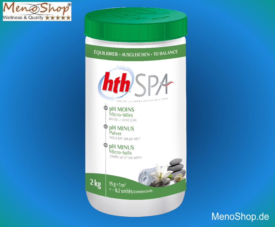 HTH Spa pH MINUS Pulver 2kg